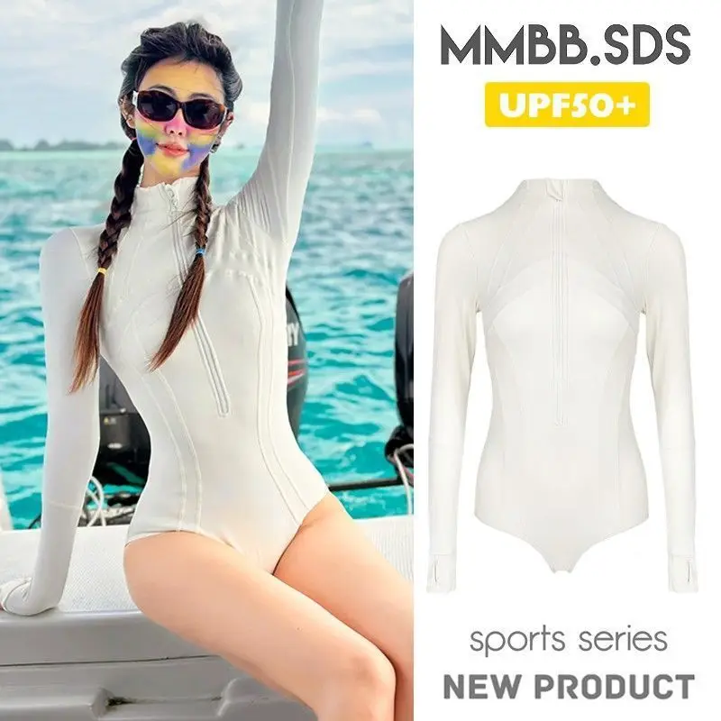 

Спортивная серия: Новый женский цельный облегающий спортивный костюм с защитой от солнца UPF50+, быстросохнущий, для фитнеса и плавания.