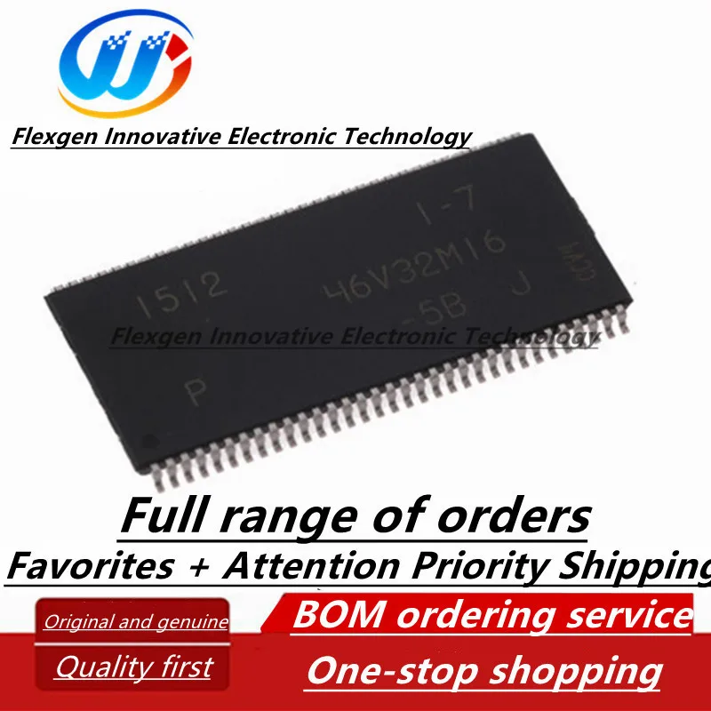 (5 pcs) MT46V32M16P-5B:J silk screen printing 46V32M16 TSOP-66 memory chip