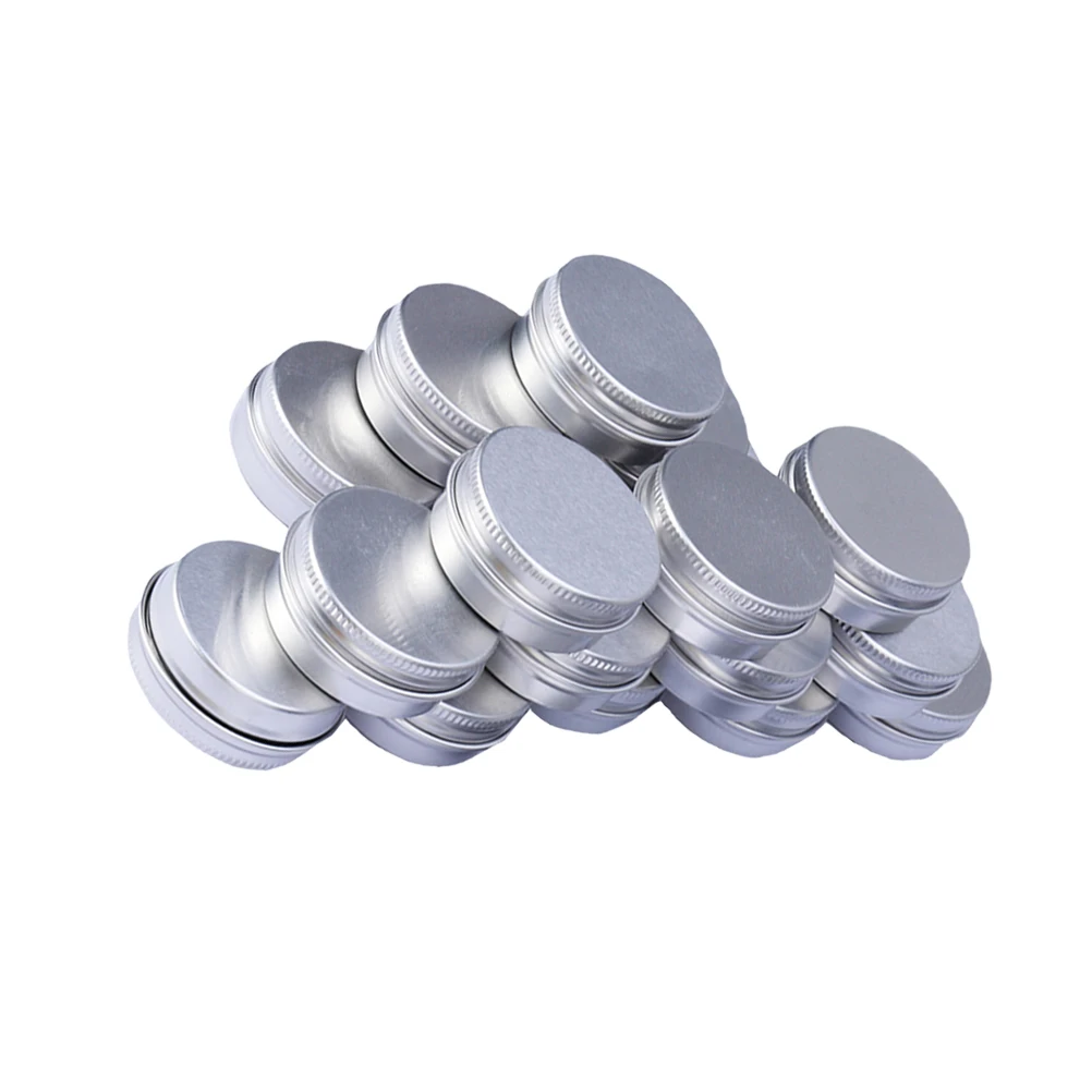 

24 Pcs Aluminum Travel Jars Bottles Cream Pots Empty Containers for Lotions Balms Ointments Storage Portable