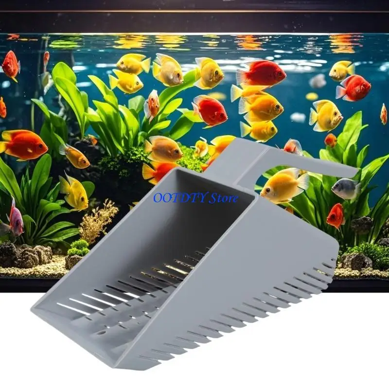 367A Aquariums Sand Shovel Plastic Gravels Strainers Ergonomic Handle Scrapers Sifter