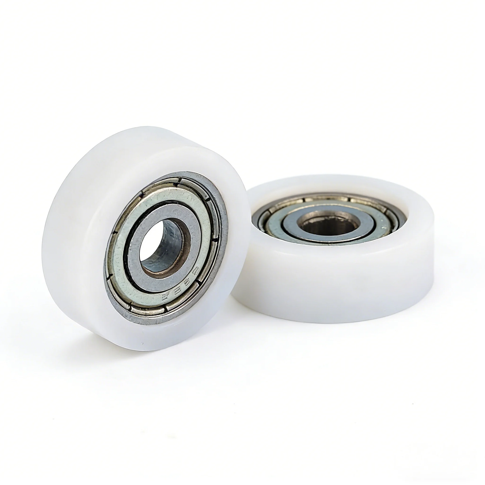 20pcs/100pcs Flat Roller Bearing 5*20*7mm 625ZZ POM Plastic Coated Pulley Door Drawer Showcase Guide Wheel 5x20x7 mm