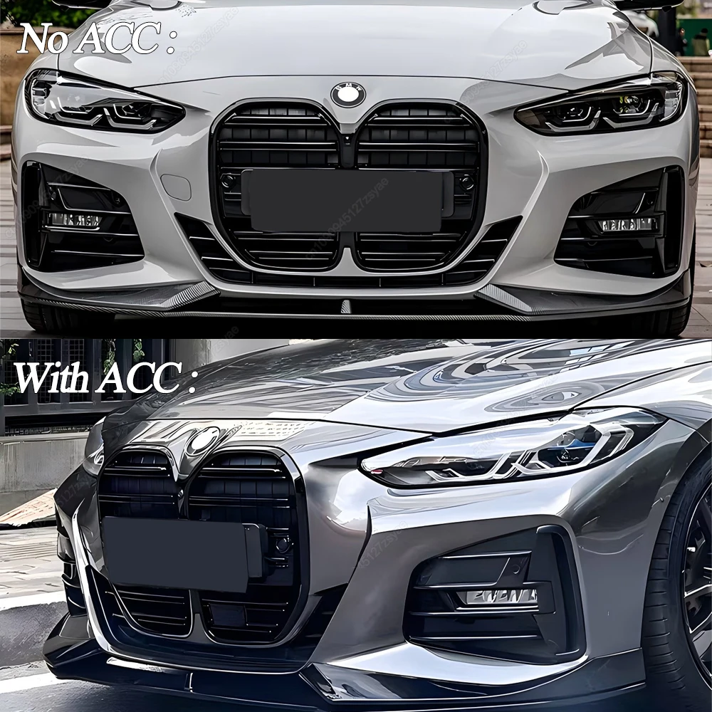 ل BMW 4 سلسلة G22 G23 M-Sport 420i 430i 435i M440i 420d 2020-2025 سيارة الجبهة مركز مصبغة الشوايات شريحة مزدوجة Bodykit ضبط