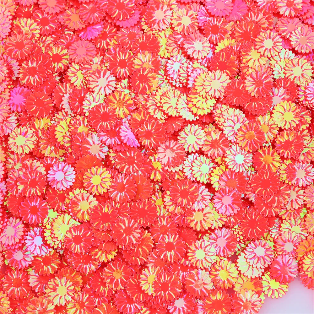20g/450g 9MM Gänseblümchen-Pailletten Glitzerflocken für Schleimfüllung, Nagelkunst & Handyhüllen-DIY-Deko, Harz-Bastelzubehör Lentejuelas – Detail 9