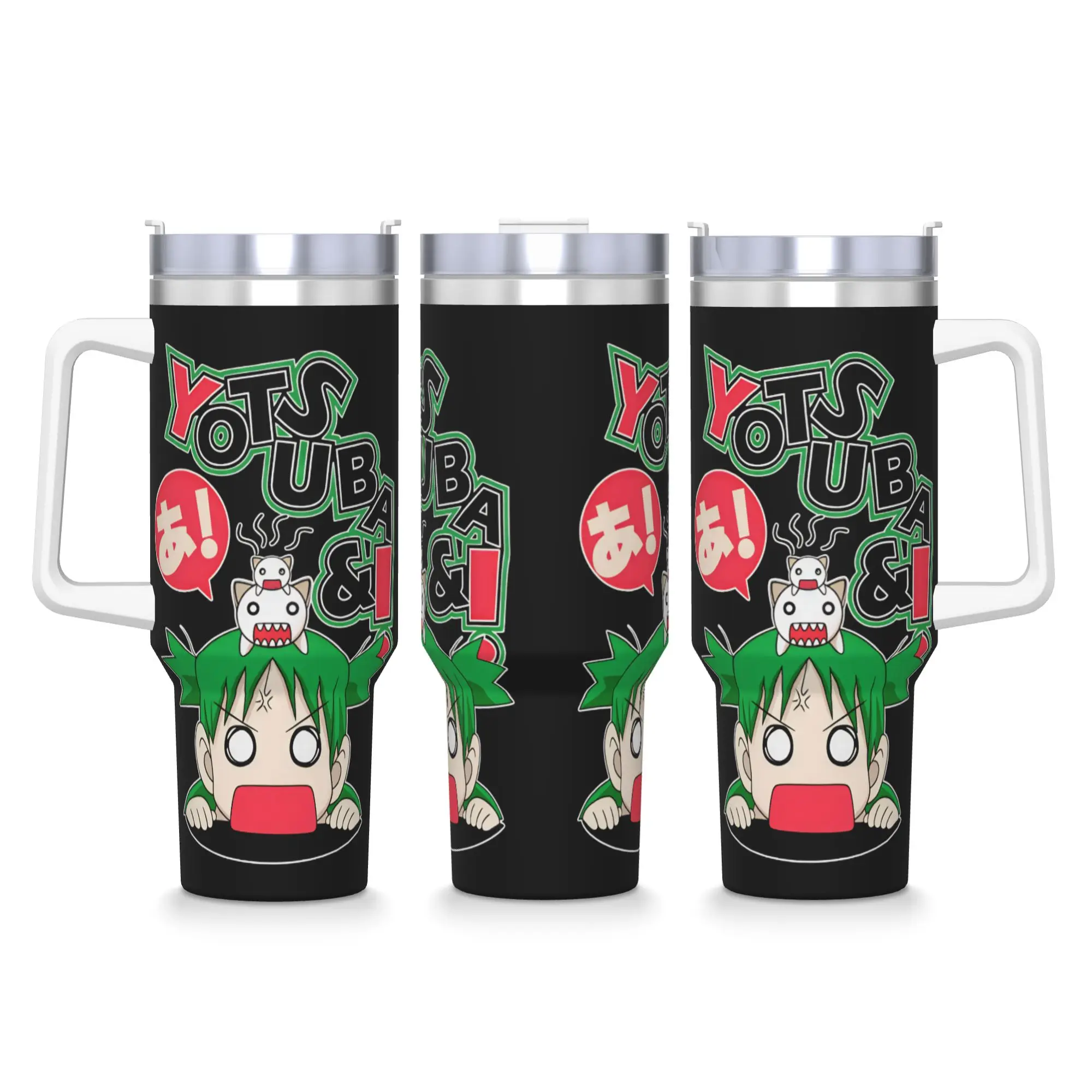 Stainless Steel Tumbler Azumanga Daioh Character Mugs Cup With Straws Travelist Cold Drink Water Bottle Large Thermal Cups