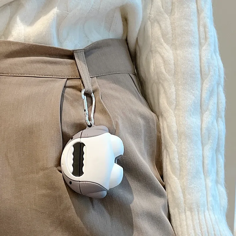 Funda de silicona blanda con dibujos de tiburón para OPPO Enco Free 2, cubierta de auriculares inalámbricos con Bluetooth para OPPO Enco, estuche de carga gratis 2