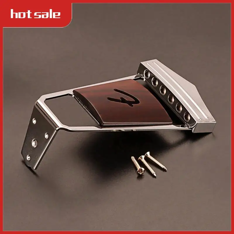 

6 Strings Vintage Jazz Guitar Bridge Tailpiece For Electric Guitar Replacement Parts Accessories With Mounting Screws