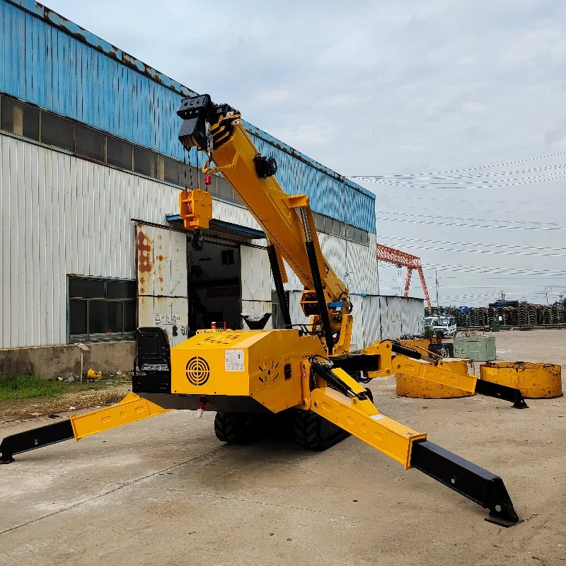 Low Energy Consumption Durable 5-ton Spider Crane Completing Material Handling Tasks with High Quality Spider Crane