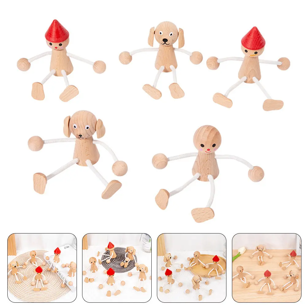 5-figurines-d'animaux-miniatures-en-bois-a-membres-articules-par-des-cordes-ideales-pour-le-jeu-creatif-la-decoration-de-la-maison-du-bureau-ou-de-la-table-et-les-loisirs-creatifs