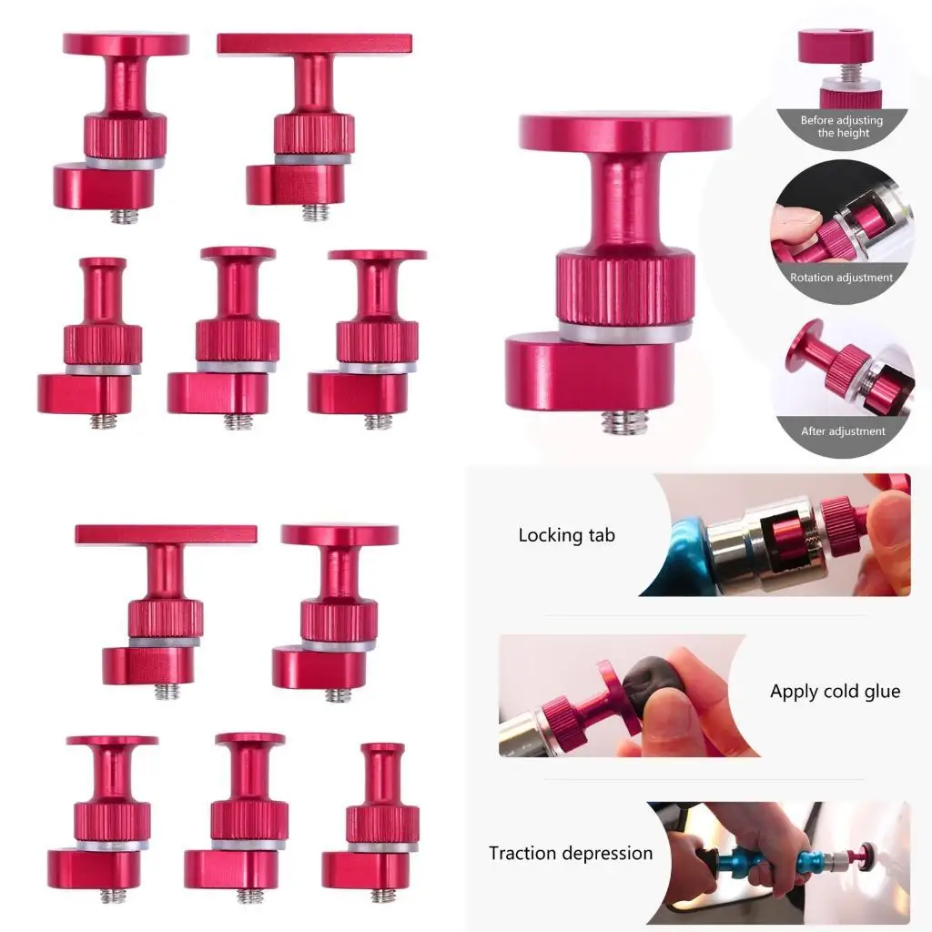 

02de 5pcs Lockable Puller Повторно используемый вытягивание автомобилей Auto Dent