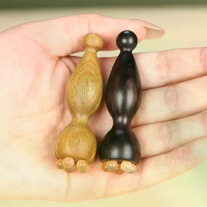 Smooth Face Massage Tool Sandalwood Gua Sha Face Skin Care Massage Sticks Lotus Seedpod Shape Massager Facial Physiotherapy Tool