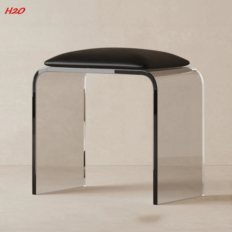 H2O Very Simple Person Chair Cream Style Household Door Makeup Change Shoes Dressing Stool Bedroom Simple Nail Dresser Chair