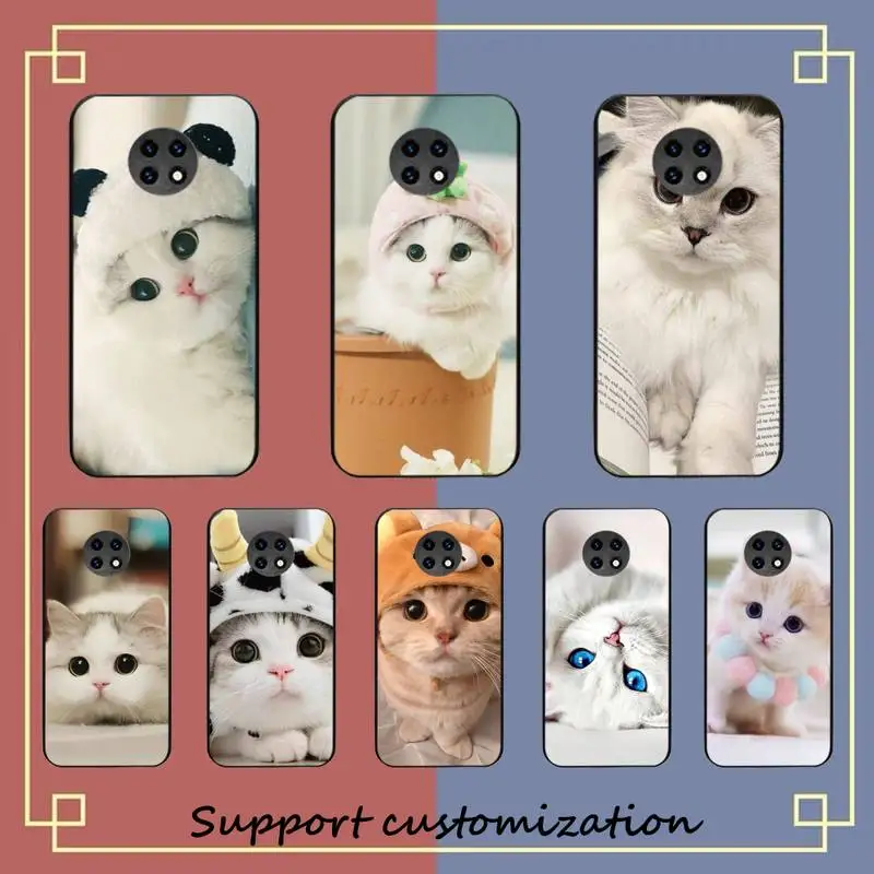 Capa de telefone gato gatinho fofo para Redmi Note 8 7 9 4 6 pro max T X 5A 3 10 lite pro