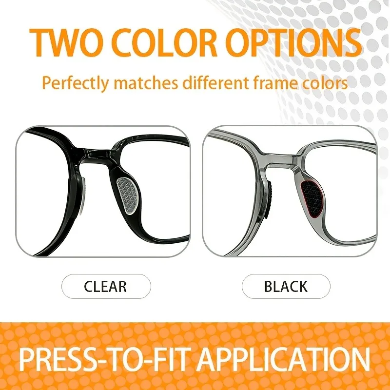 Glasses non-slip silicone nose pad, nose support patch sunglasses accessories, eye nose bridge, anti falling off artifact