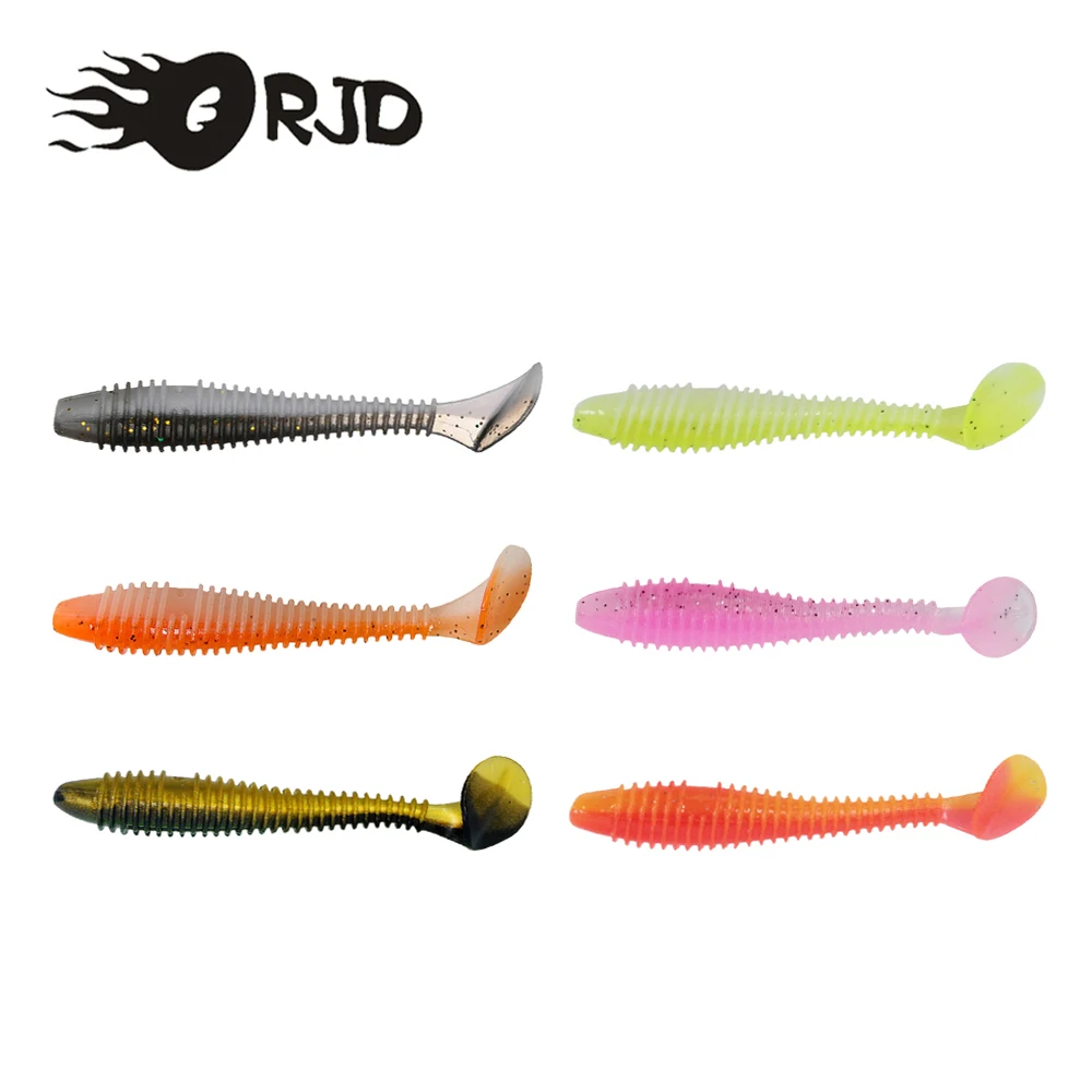 

ORJD 10/20/30pcs/lot Soft Fishing Lures 0.8g-3.6g Swing Tail Bait Silicone Artificial Swimbait Tackle for Bass Carp Pike Fishing