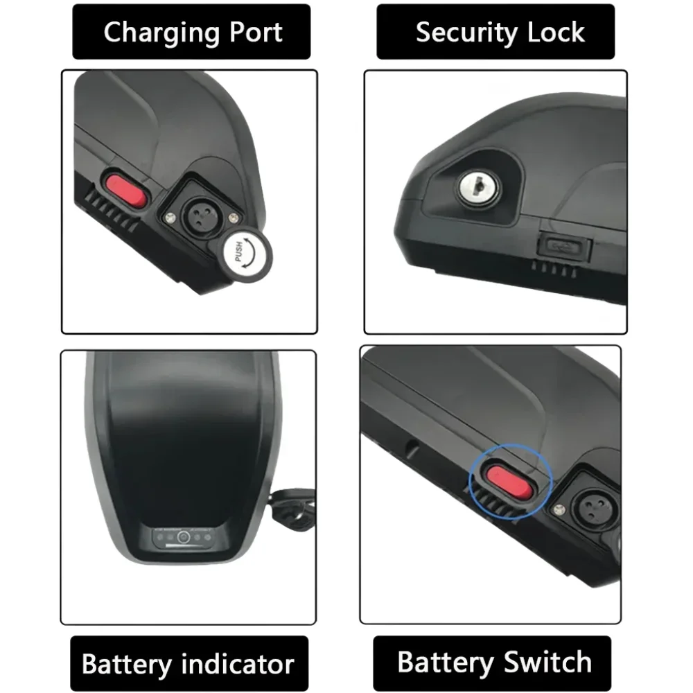 Suitable for 48V 30AH Hailong G80 Rechargeable battery pack 18650 Battery Pack 750W 500W 350W 1500W 1000W Motor+charger