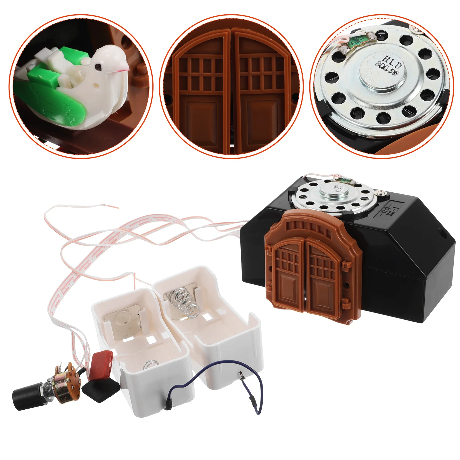 

Cuckoo Wall Clock Movement Replacement Vintage Style Quartz Silent Mechanism No Hook Decorative Retro Clock Part for Office