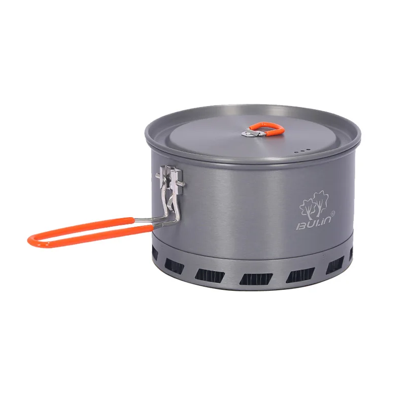 Bulin 2L Aluminum Alloy Ultralight Outdoor Camping Cookware Pot Utensil Cooking Picnic Tableware