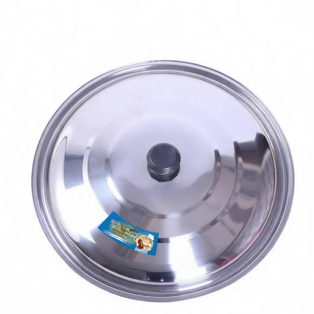 Heavy Duty Stainless Steel Pot Lid Thickened Cooking Pan Cover Portable Kitchenware Lid Universal Modern Skillet Lids