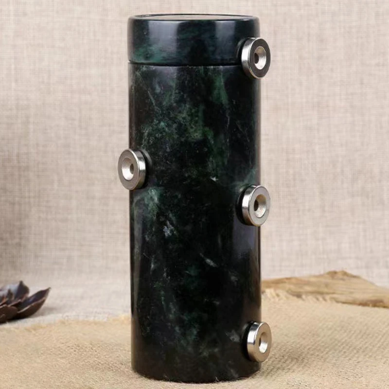 Tibetan Jade Strong Magnetic Medicine King Stone Water Cup Dark Jade Water Cup Tibetan Jade Medicine King Stone