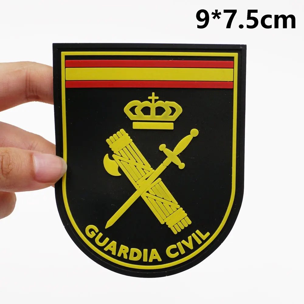 Spain Tactical PVC Patches with Hook and Loop Backing for Backpacks Clothing military Accessories