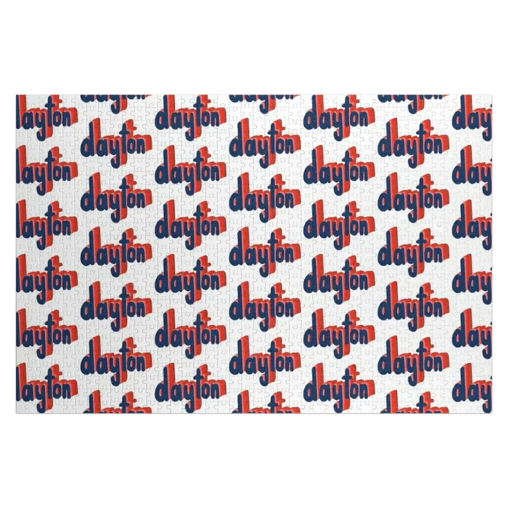 Dayton flyers Jigsaw Puzzle Wooden Name Personalized Child Gift Wooden Name Custom Personalized Custom Wooden Name Puzzle