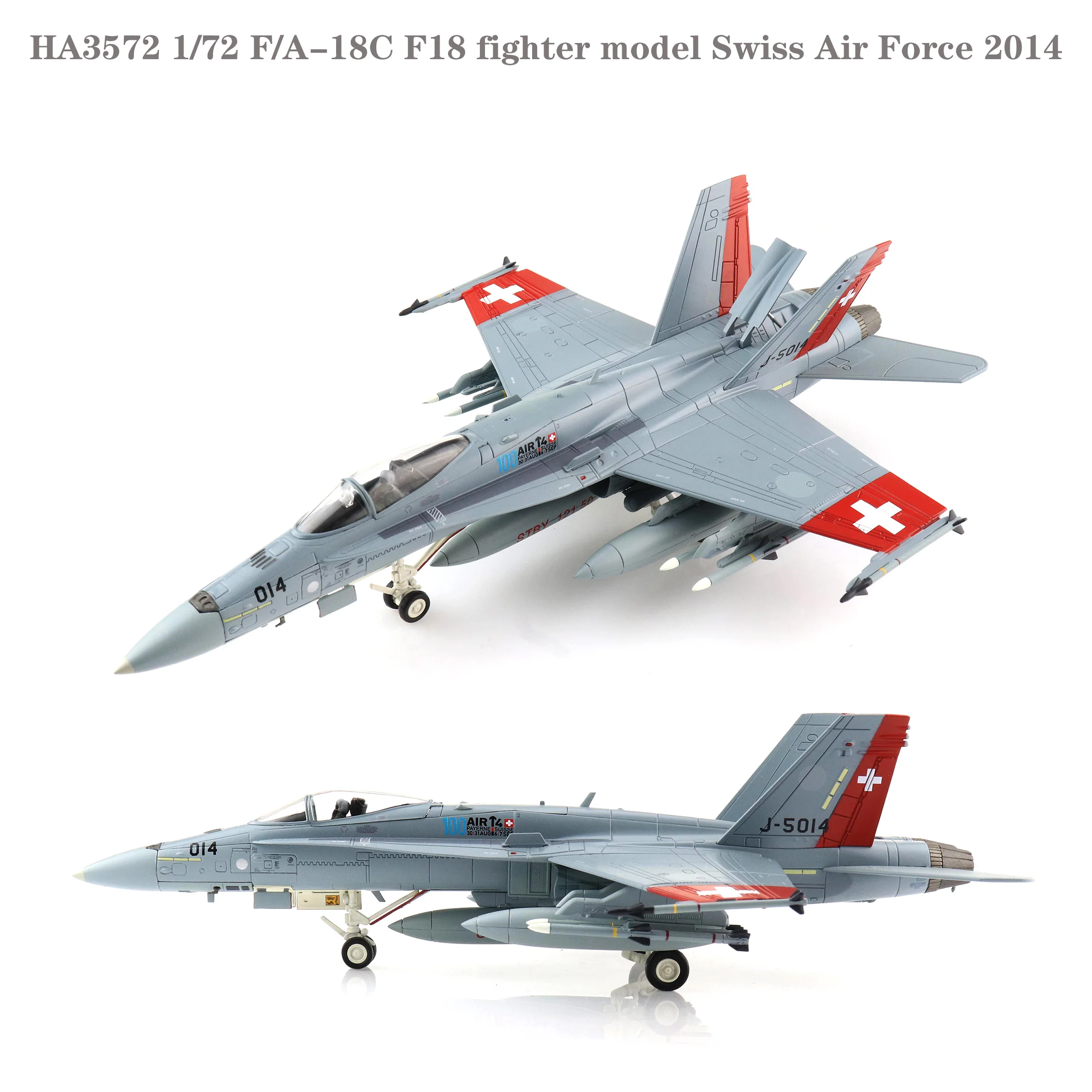 

Fine HA3572 1/72 F/A-18C F18 fighter model Swiss Air Force 2014 Finished alloy collection model