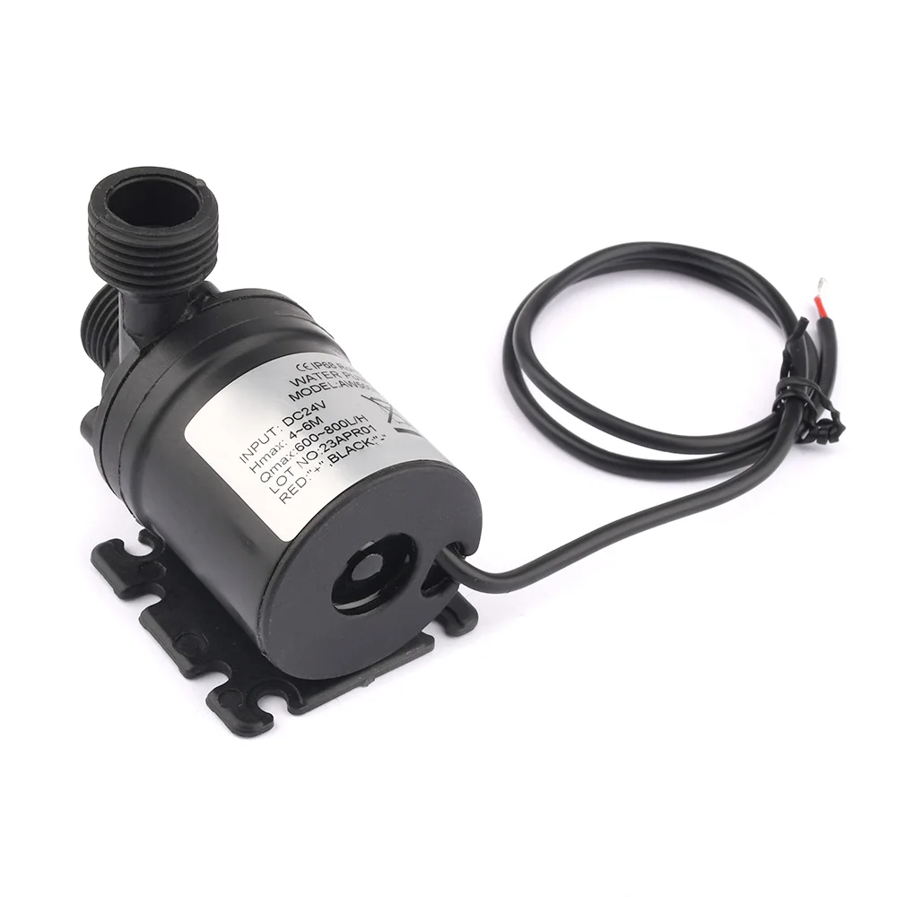 AW500S DC 12V 24V Mini Brushless Motor Submersible Water Pump 800L/H Garden Portable For Cooling System Fountains Heater