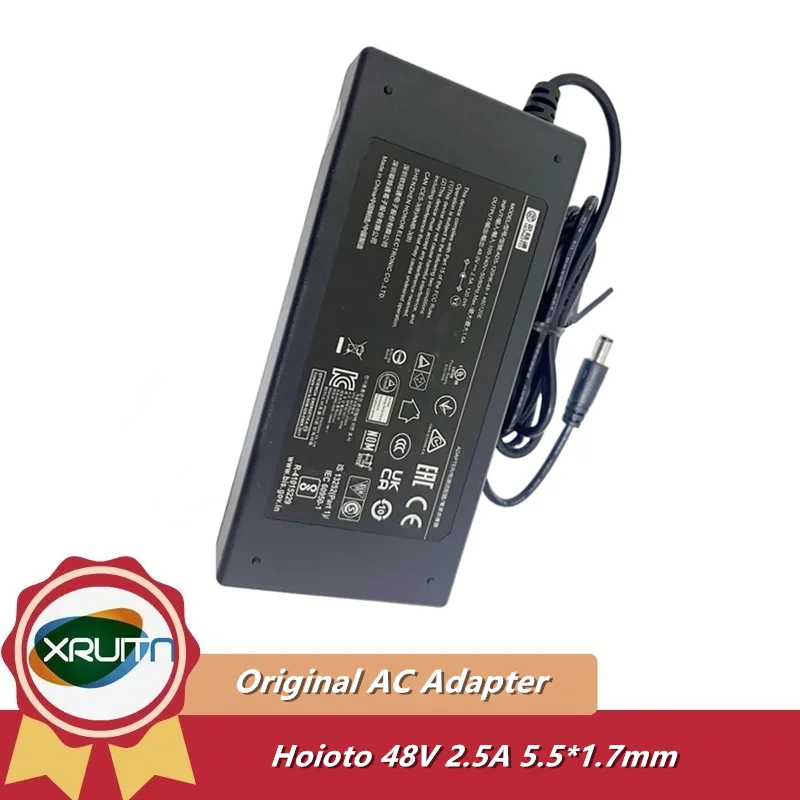 

Genuine Honoto ADS-120HK-48-1 480120E 48V 2.5A 120W 5.5x1.7mm AC Adapter Charger For Hikvision POE Power Supply