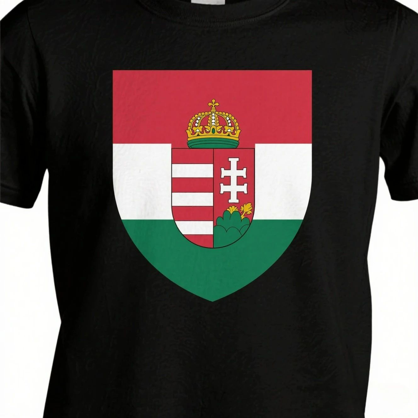 

Coat of Arms Of The Hungary Hungarian Arms Flag T-Shirt. Summer Cotton Short Sleeve O-Neck Mens T Shirt New S-3XL