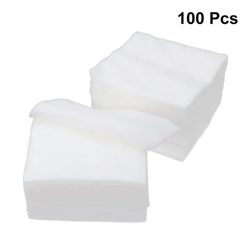 100pcs/pack Makeup Cotton Pads Non Woven Gauze Sponge Used For Wound Care First Aid Supplies Makeup Remover Pads