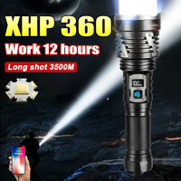High Strong Power LED Flashlights Tactical Lantern Outdoor Lights USB Rechargeable Lamps Waterproof Torch For Camping Fishing