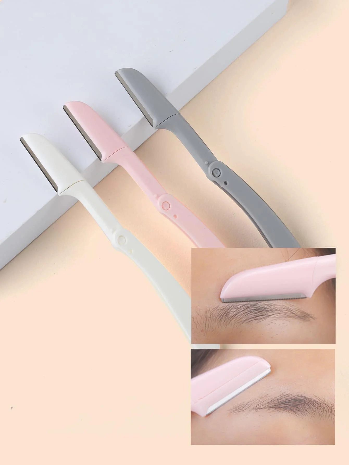 3pcs Facial Razors For Women Face,Eyebrow Razor, Dermaplane Razors, Face Shavers,Dermaplaning Tool Peach Fuzz Remover For Folding Travel Face,Makeup,Cheap,Room Decor,Vanity,Travel,Bedroom,Makeup Accessories,Eyebrow Razor,Cheap sb2303100460751640