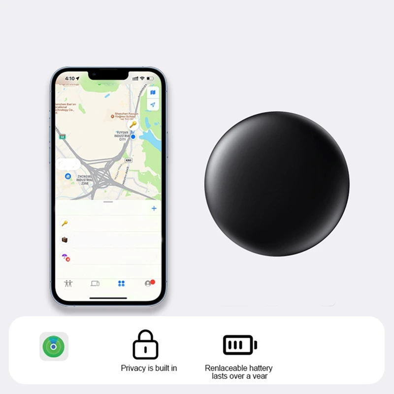 Locator Round Loss Prevention For Apple Airtag Find Findmy Locator For Itag Pets Multifunction Portable Tracker