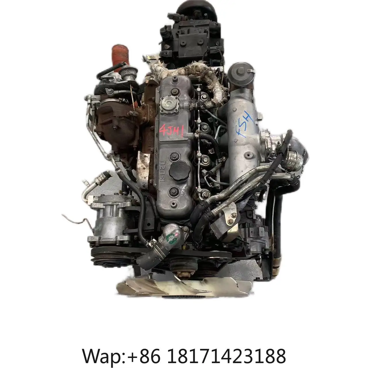 【Hot】4JH1T NKR 4‑Cylinder Original Japan‑Made Diesel Engine Assembly for Truck