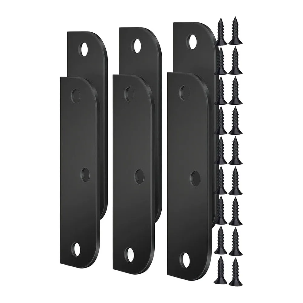6 Pack Hinge Filler Plates Stainless Steel 3.5 Inch Long 1.14 Inch Wide for Deadbolt Cover Plate on Interior for exterior Doors