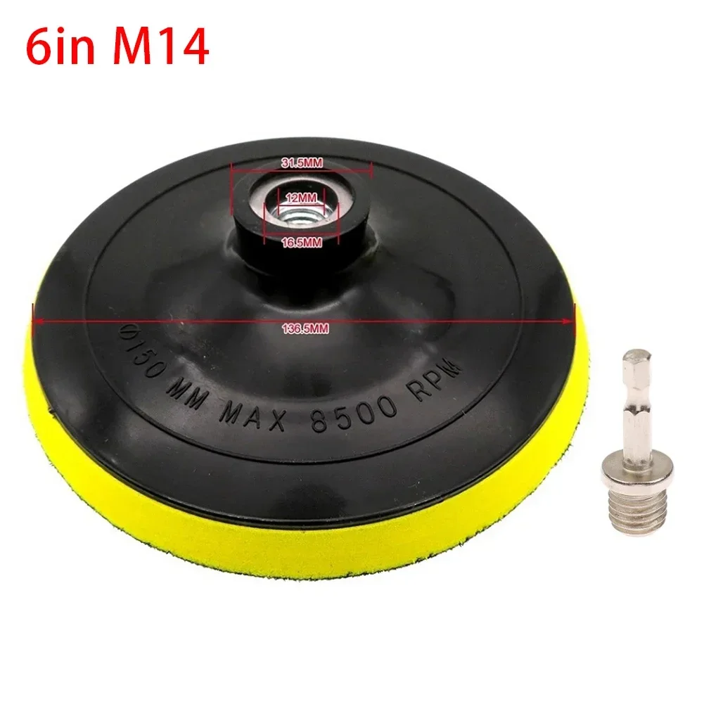 Sanding Disc Backing Plate M10 M14 Polishing Buffing Pad Backer 3/4/5/6/7 Inch Backer Pads For Grinding Machine Polishing Pad