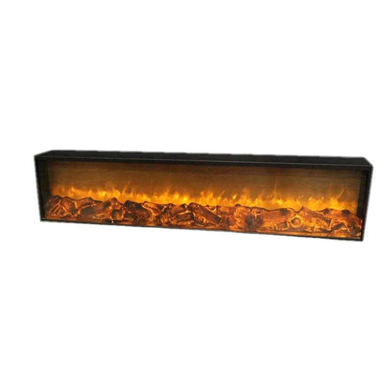Electric Fireplace Heater High Quality 80*15*50cm Freestanding Insert LED Light Remote Household Hotel
