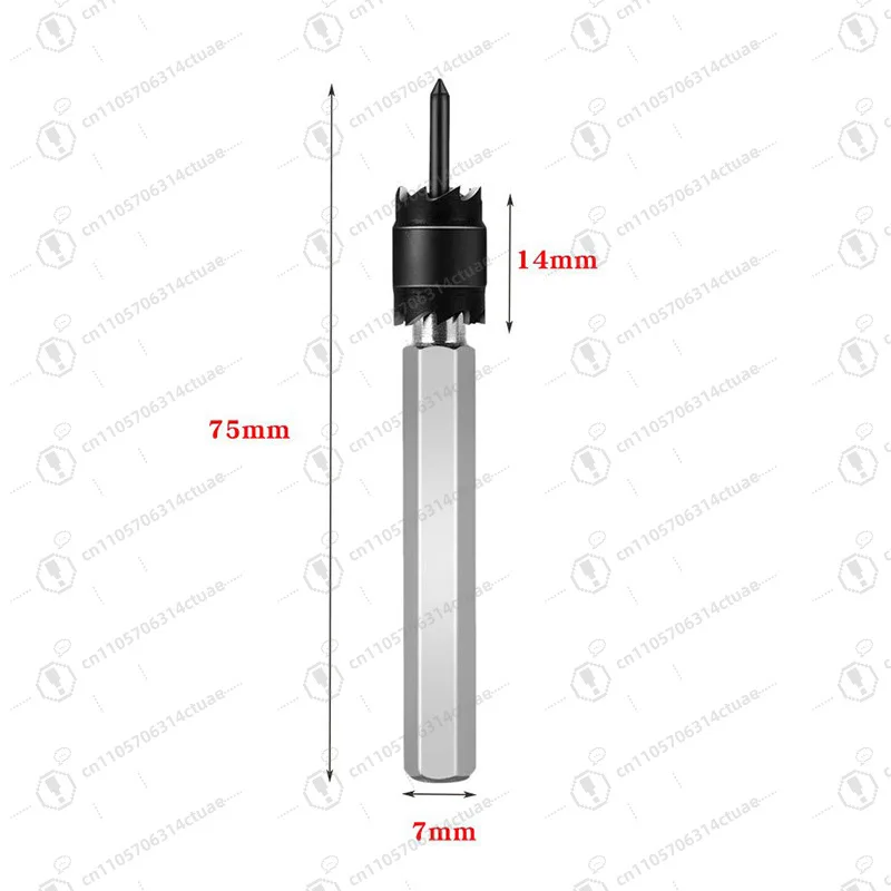 

Spot welding tool set, double-sided 3/8 high-speed steel spot welding drill bit, hexagonal plate metal hole tool remover