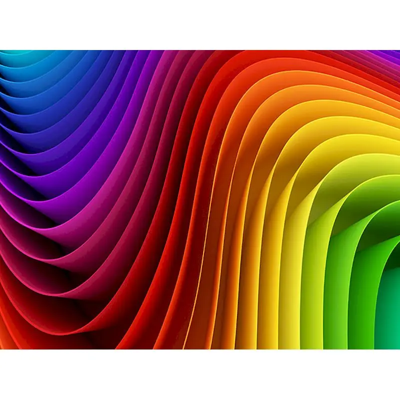 

GATYZTORY 5D Diamond Painting With Frame DIY Crafts Cross Stitch Colorful stripes Crystal Mosaic Embroidery Home Decors