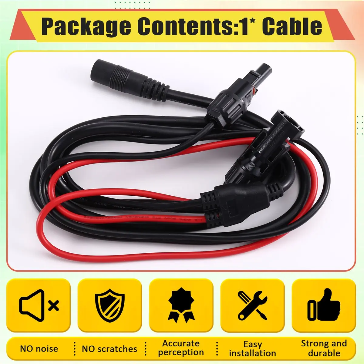 (CLOS) Cable Conector Hembra DC8020 a Conector Solar para Panel Solar Portátil Jackery SolarSaga 500x 200W 100W 40W para MC4