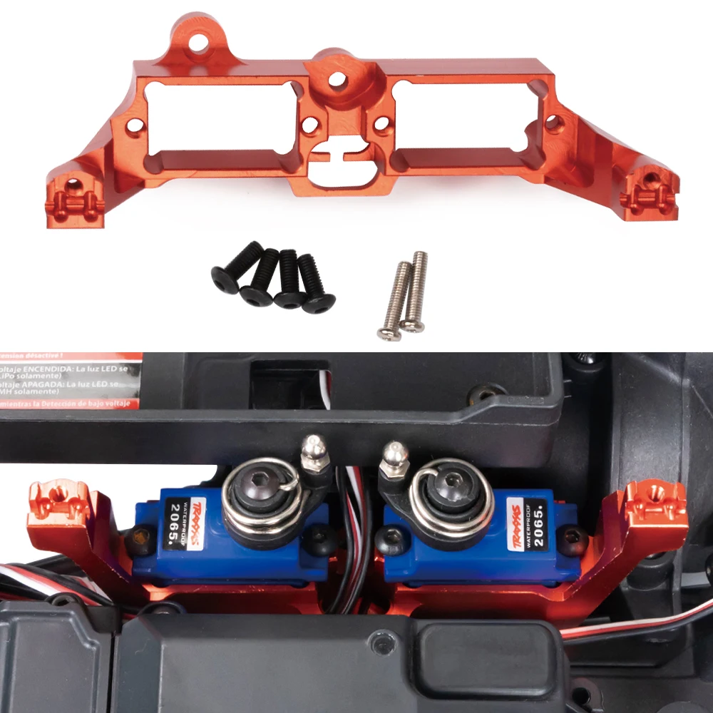 TRX4 Aluminum Servo Mount Differential Lock Bracket Fixed Seat for 1/10 RC Crawler Car TRX-4 Defender Ford Upgrade Parts