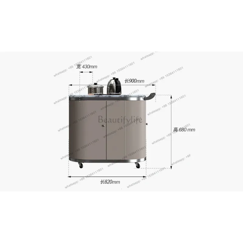 GZ Table Kettle Integrated Balcony Small Tea Table Household Minimalist Tea Cabinet