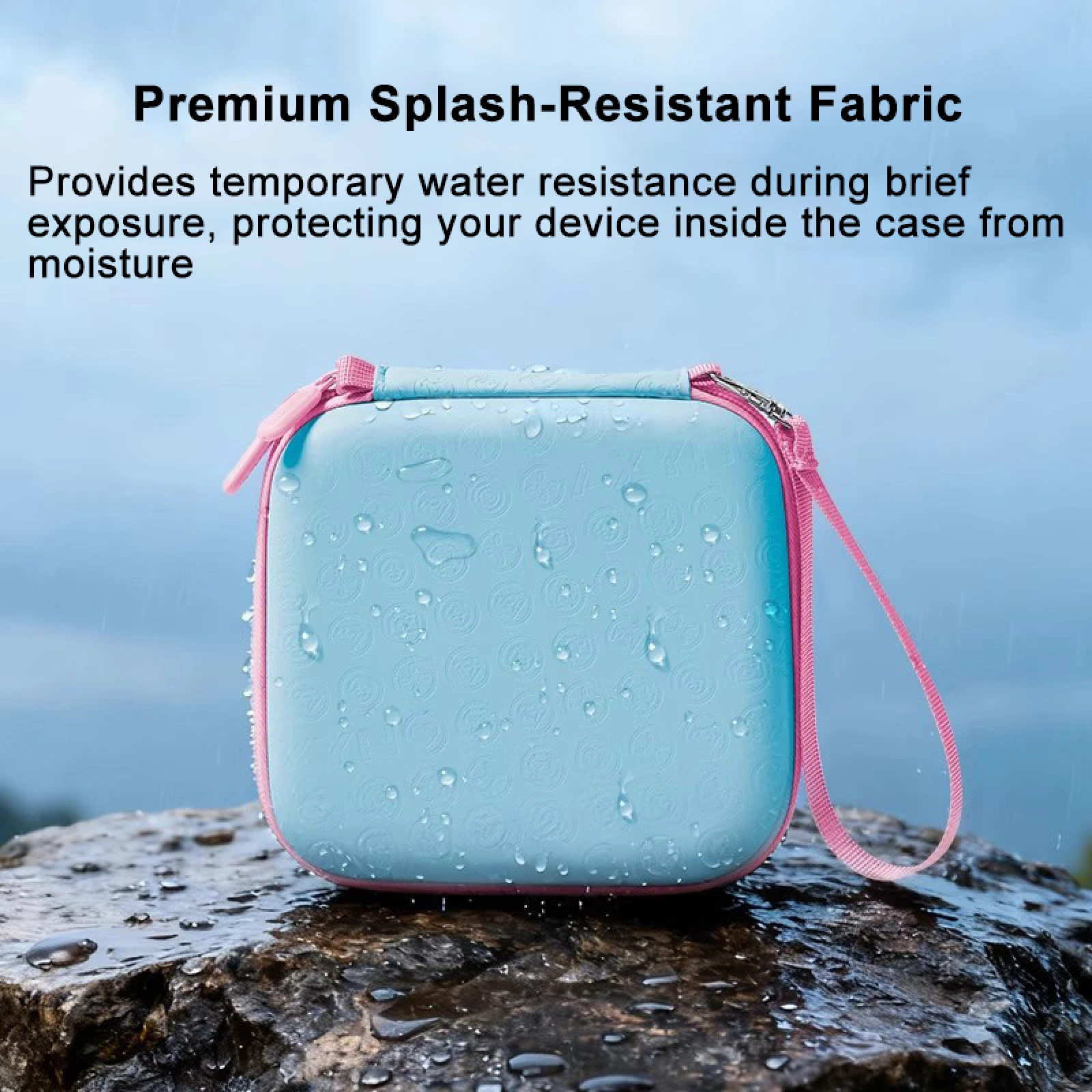 

Waterproof PU+Lycra Storage Bag for DJI Osmo Action 6 Camera - Shockproof Protective Case with Accessory Compartments