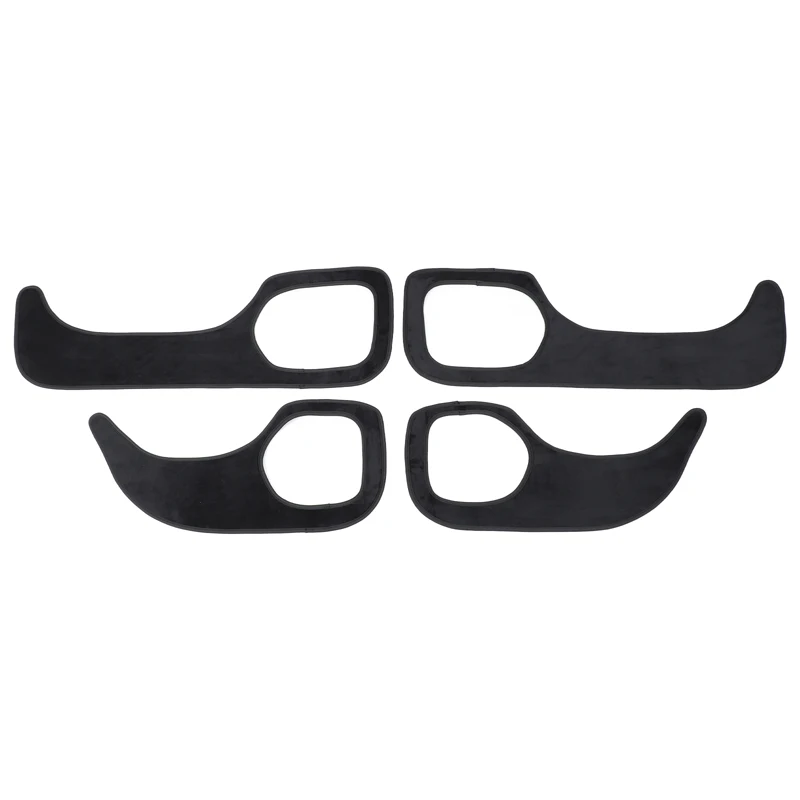 Dla Toyota Land Cruiser Prado FJ120 2003-2009 Aksamitna Czarna Naklejka Dekoracyjna na Drzwi Samochodowe, Mata Ochronna Przed Zabrudzeniami, Akcesoria do Wnętrza Samochodu