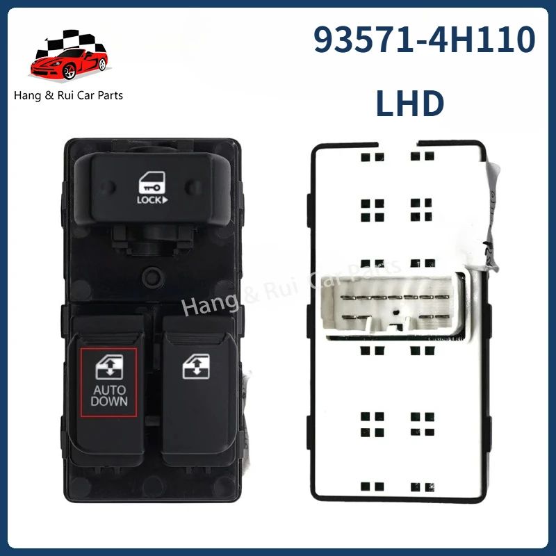 93571-4H110 93570-4H000WK Front Left/Right Window Master Switch For Hyundai H1 Starex I800 Grand iMax 2007-2016 view 2