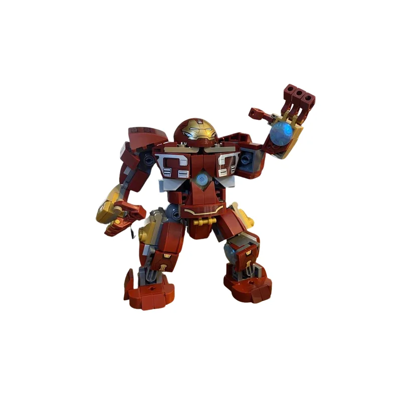 253pcs MOC Heroes Marvelled The Infinity Saga Rescaled Hulkbuster Mk 2 Model Building Blocks Festival Gift Architecture Toy view 2