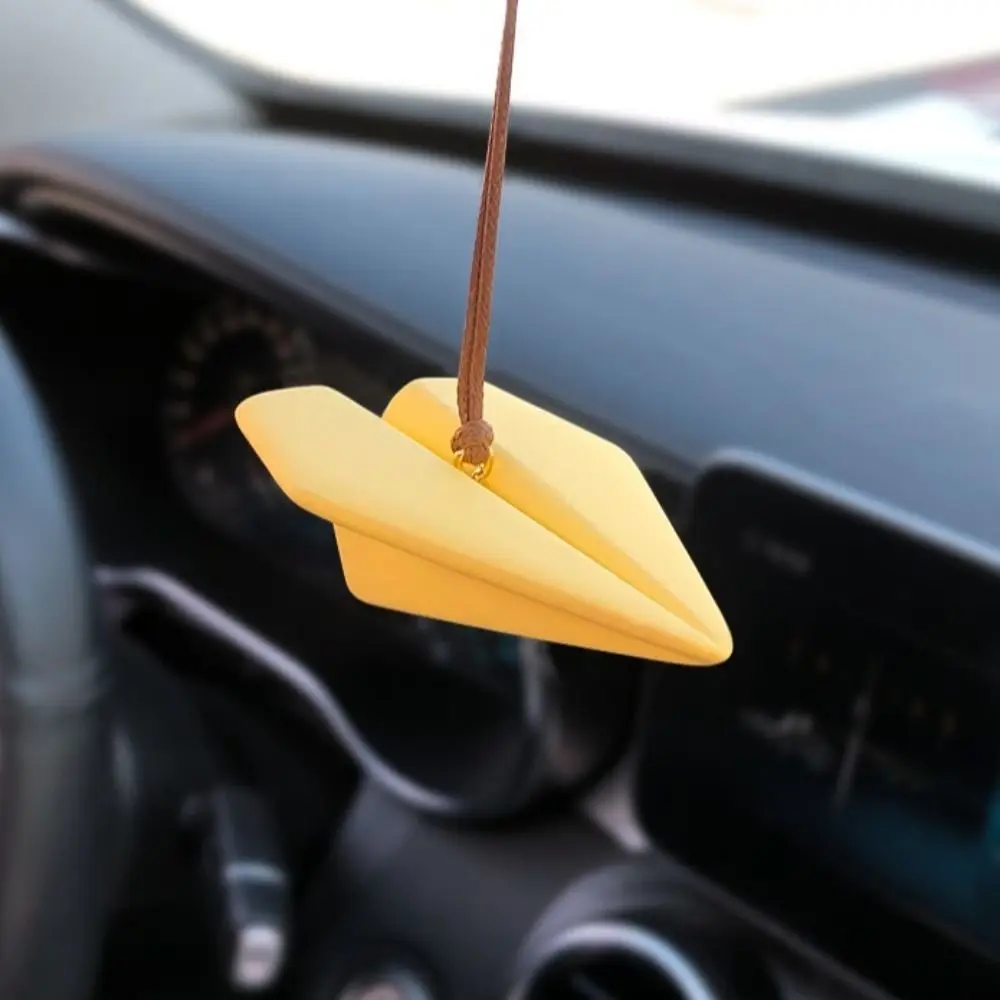 

Бумажный автомобильный кулон в виде самолета, подвеска на зеркало заднего вида, подвесной шарм, украшение интерьера автомобиля, подарок, аромадиффузор, камень