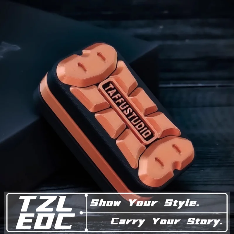 Original Self-Locking Non-Disassemble EDC Push Slider Fidget Toy, 3D Printed with 8-Segment Limit, Click Fidget Toy