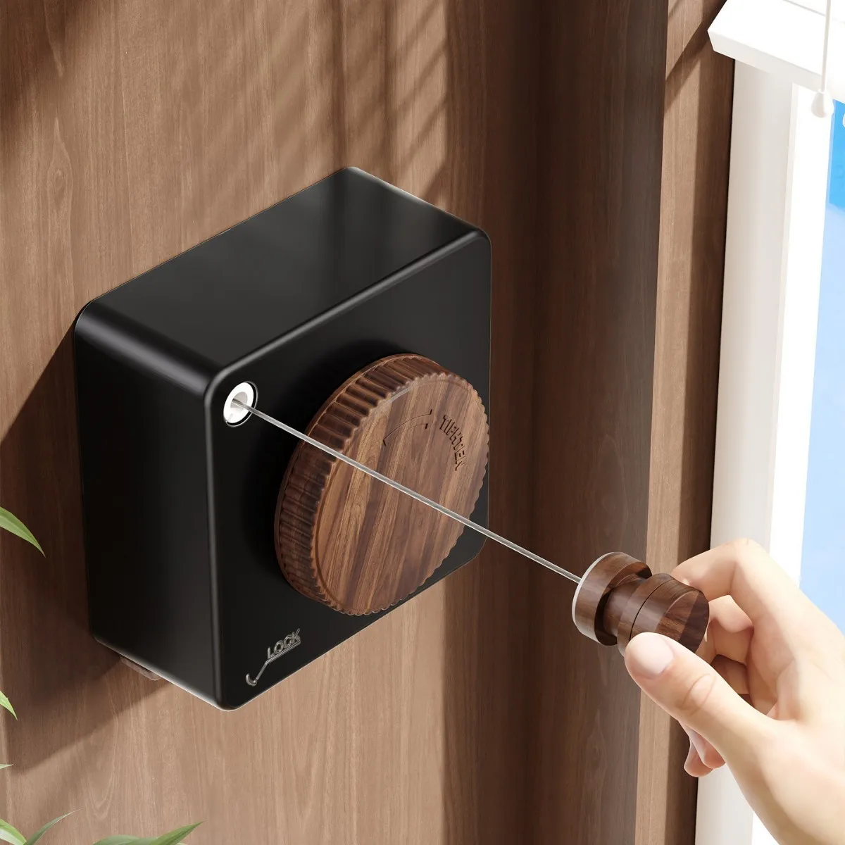Invisible Indoor Clothesline No Drilling Needed Retractable And Sag-free Great For Drying Clothes On The Balcony Or Outdoors