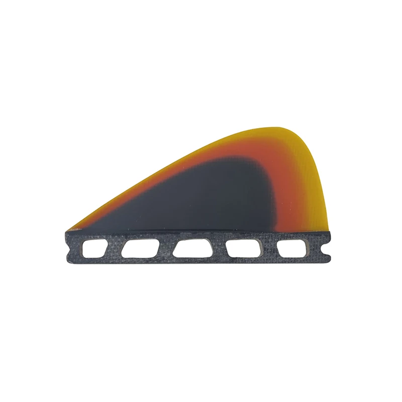 

SUP Surf Paddling Center Kneel Fibreglass Fins Center Knee Fin Single Tabs Fin Yellow Color Surfing Accessories